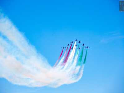 4) l�attesissima esibizione della Pattuglia acrobatica nazionale delle �Frecce Tricolori� foto 13